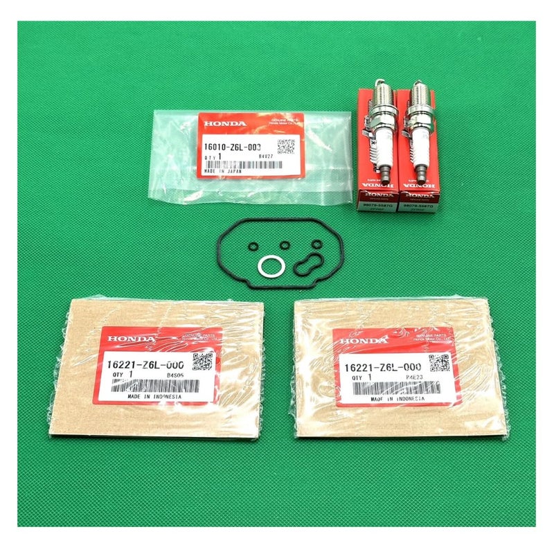 KINDZA Genuine Carburetor Gasket Kit 16010-Z6L-003, 16221-Z6L-000 and Genuine Spark Plugs 98079-5587G ZFR5F for Honda EB10000 GX630 GX660 GX690 - Image 3